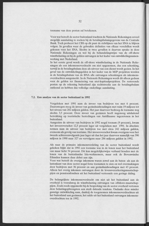 Nationale Rekeningen Nederlandse Antillen 1992 - Page 32