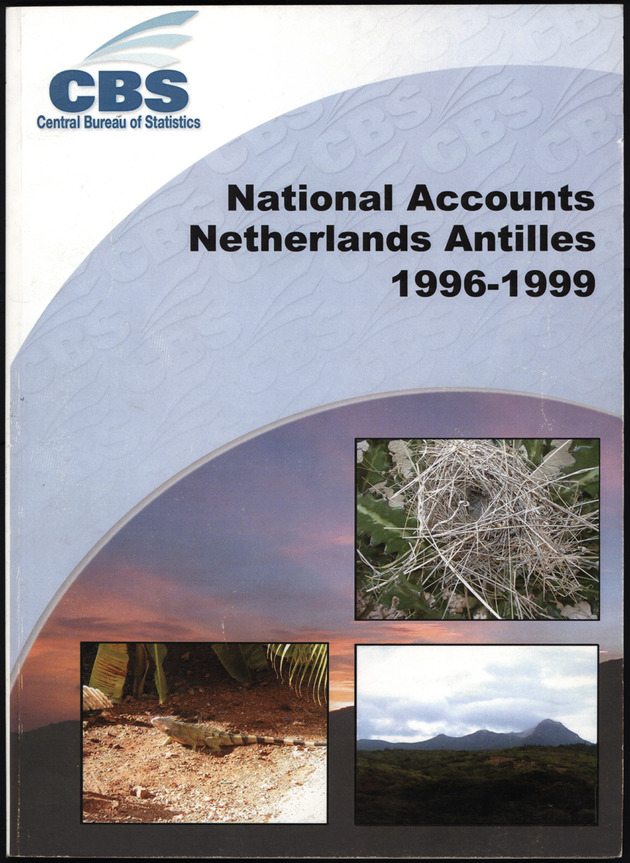 National Accounts Netherlands Antilles 1996-1999 - Front Cover