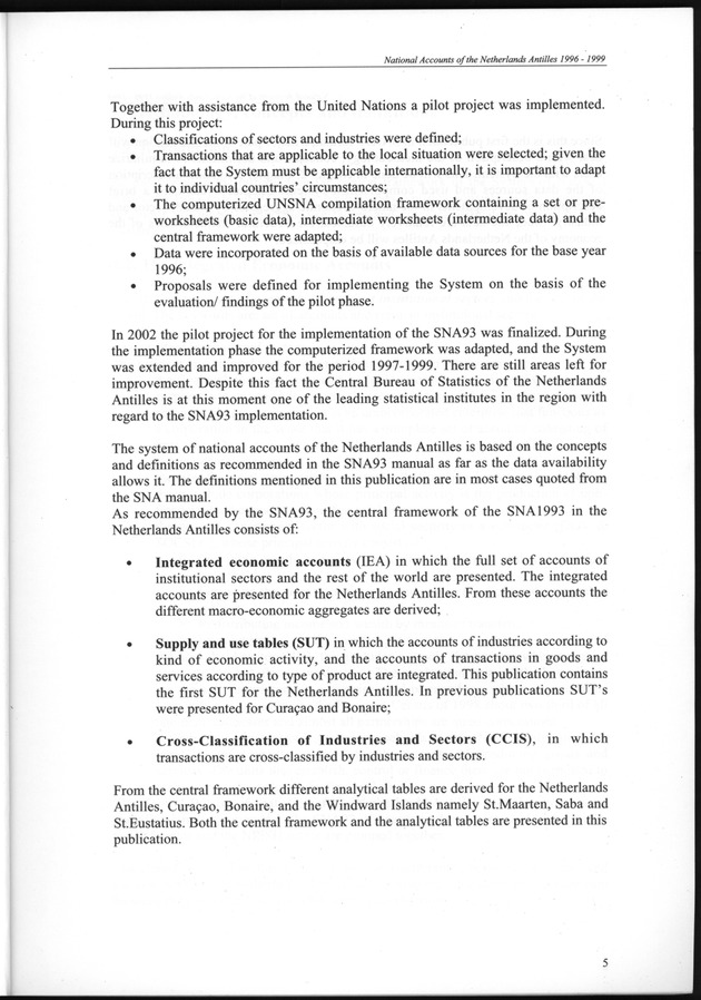 National Accounts Netherlands Antilles 1996-1999 - Page 5