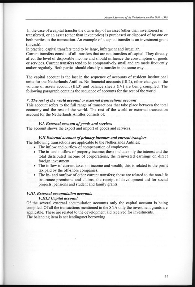 National Accounts Netherlands Antilles 1996-1999 - Page 15