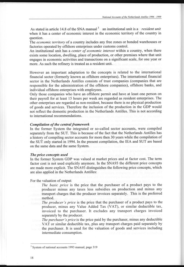 National Accounts Netherlands Antilles 1996-1999 - Page 18