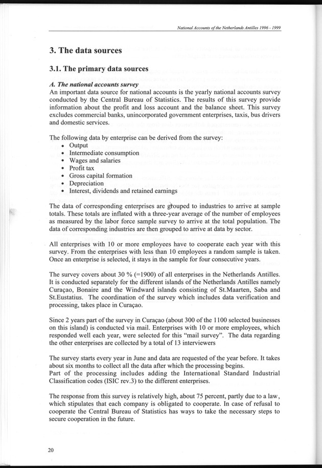 National Accounts Netherlands Antilles 1996-1999 - Page 20