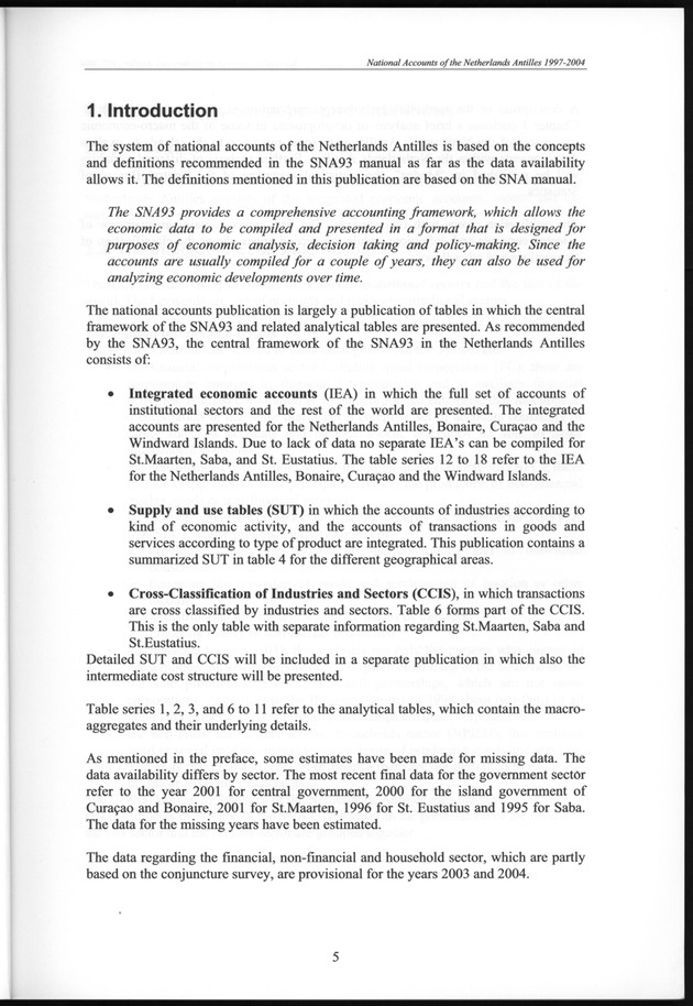 National Accounts Netherlands Antilles 1997-2004 - Page 5