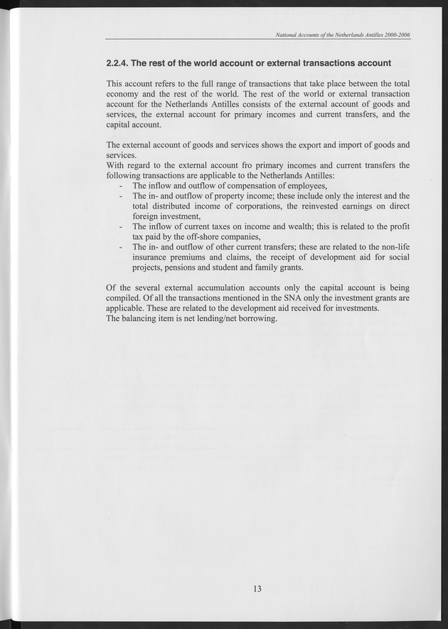 National Accounts Netherlands Antilles 2000-2006 - Page 13