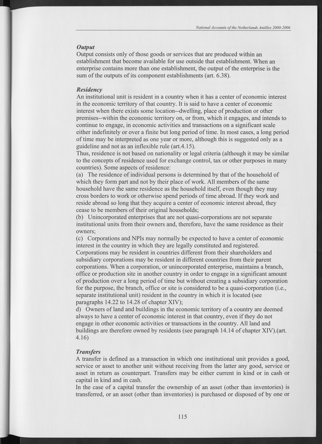 National Accounts Netherlands Antilles 2000-2006 - Page 115