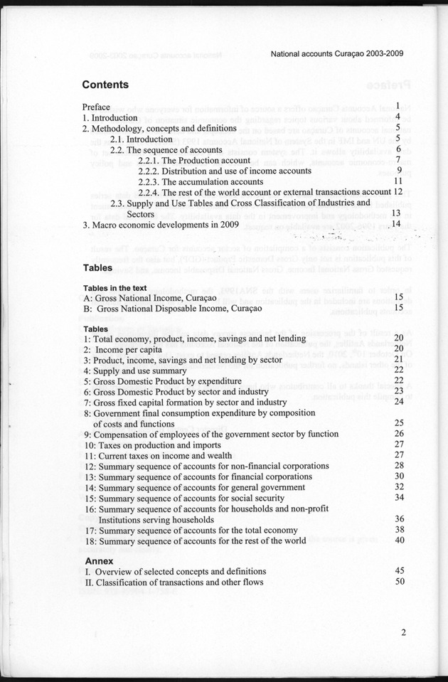 National Accounts Curacao 2003-2009 - Page 2