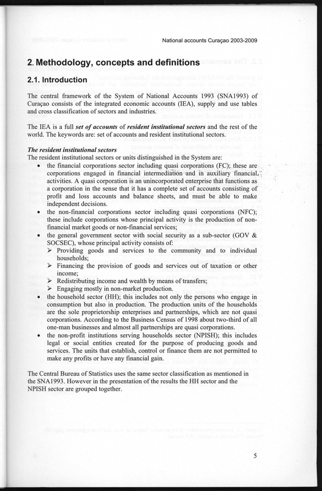 National Accounts Curacao 2003-2009 - Page 5