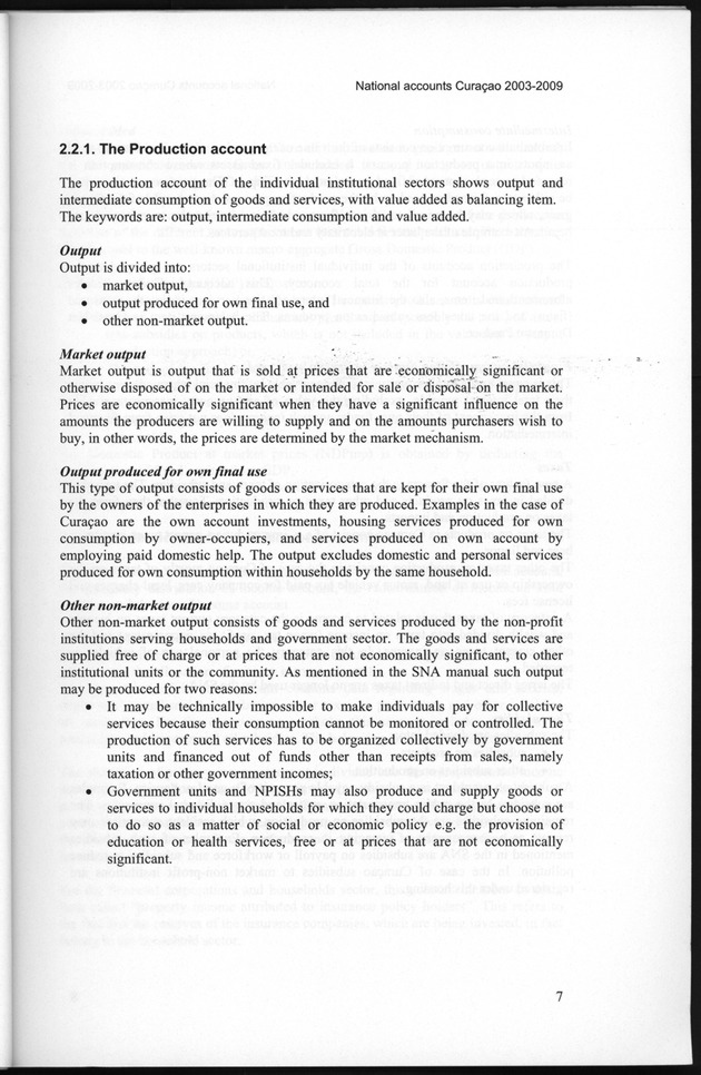 National Accounts Curacao 2003-2009 - Page 7