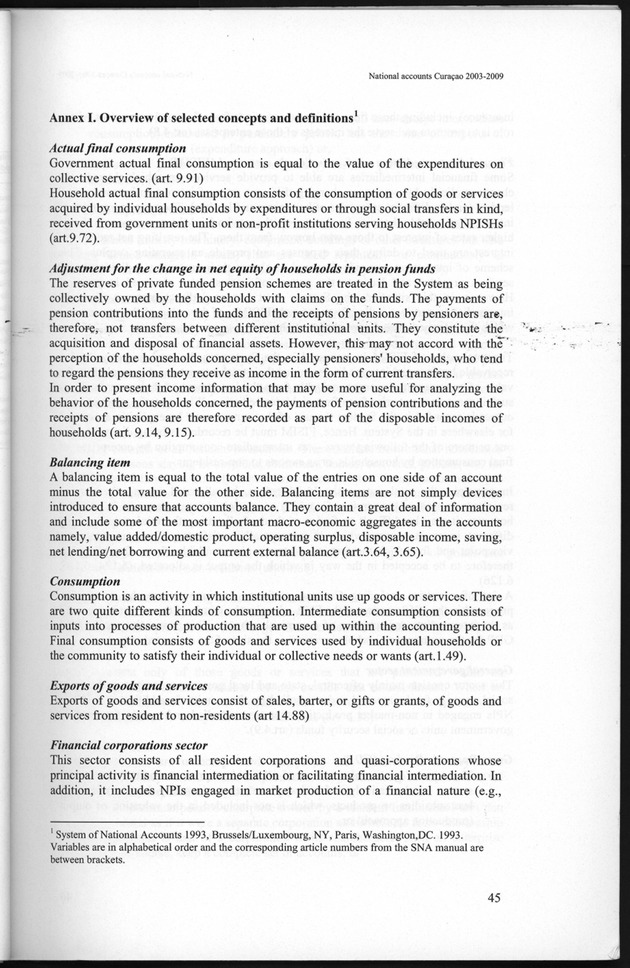 National Accounts Curacao 2003-2009 - Page 45