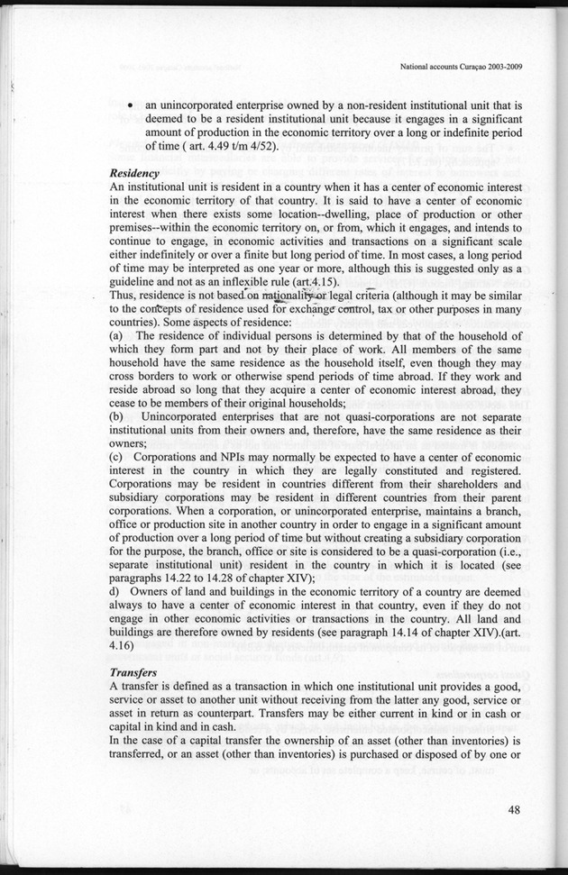 National Accounts Curacao 2003-2009 - Page 48