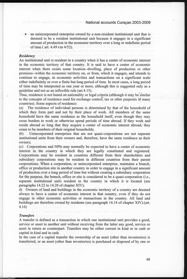 National Accounts Curacao 2003-2009 - Page 48