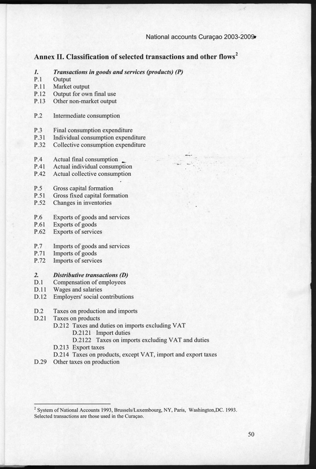 National Accounts Curacao 2003-2009 - Page 50
