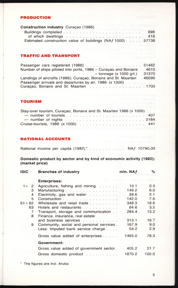 STATISTICAL ORIENTATION 1987 - Page 5
