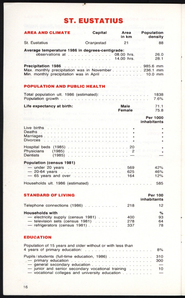 STATISTICAL ORIENTATION 1987 - Page 16