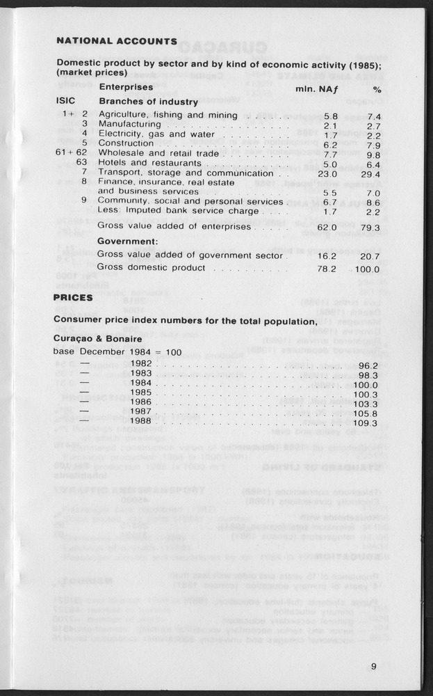 STATISTICAL ORIENTATION 1989 - Page 9