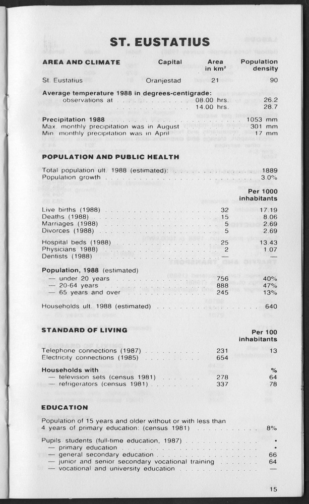 STATISTICAL ORIENTATION 1989 - Page 15