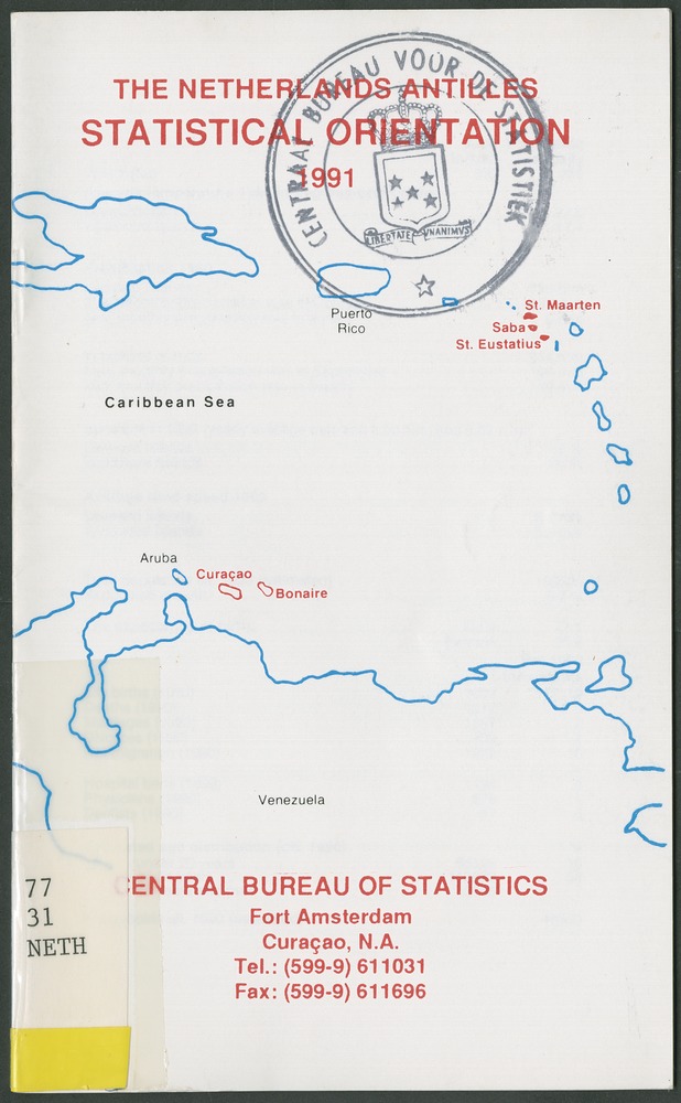 STATISTICAL ORIENTATION 1991 - Front Cover