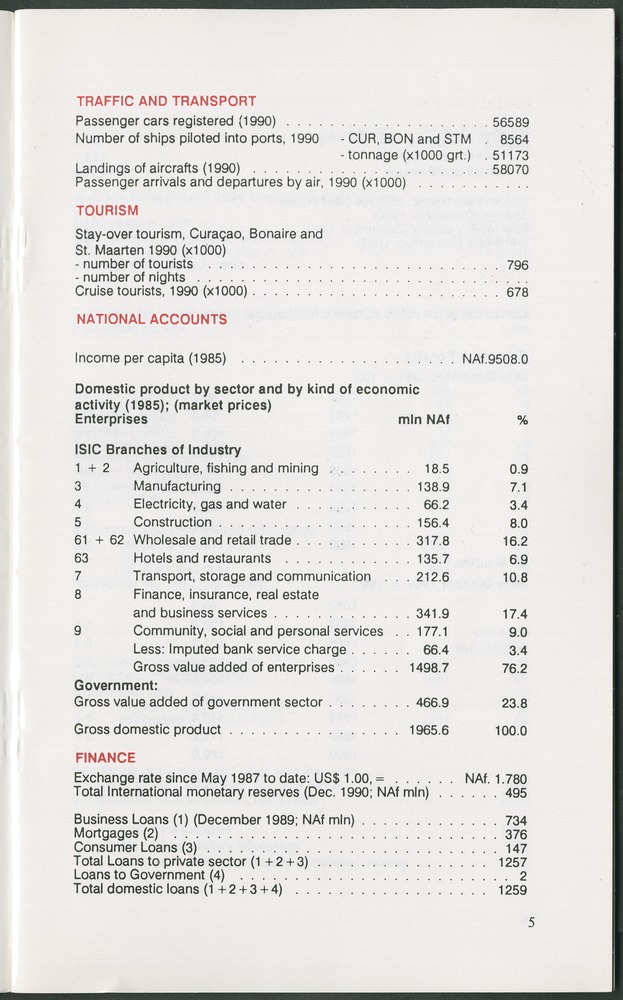 STATISTICAL ORIENTATION 1991 - Page 5