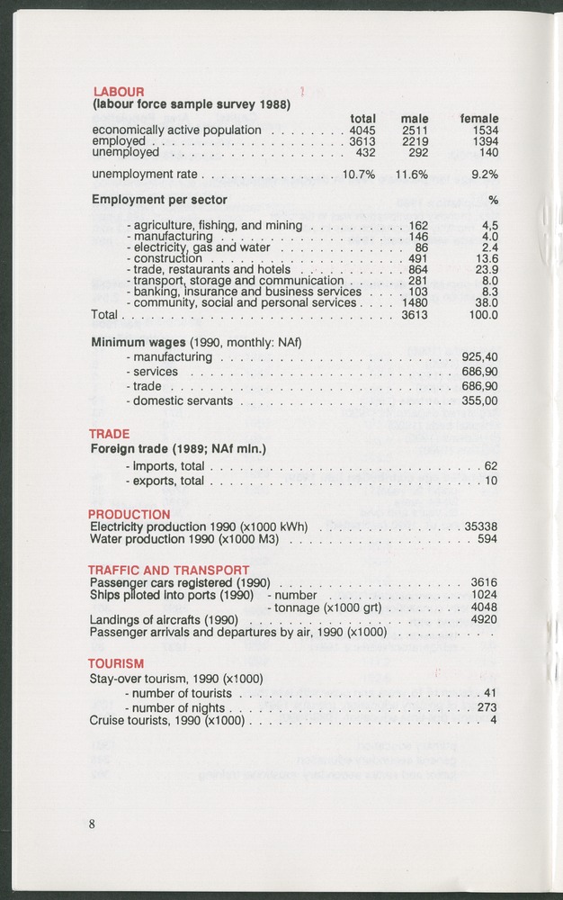 STATISTICAL ORIENTATION 1991 - Page 8