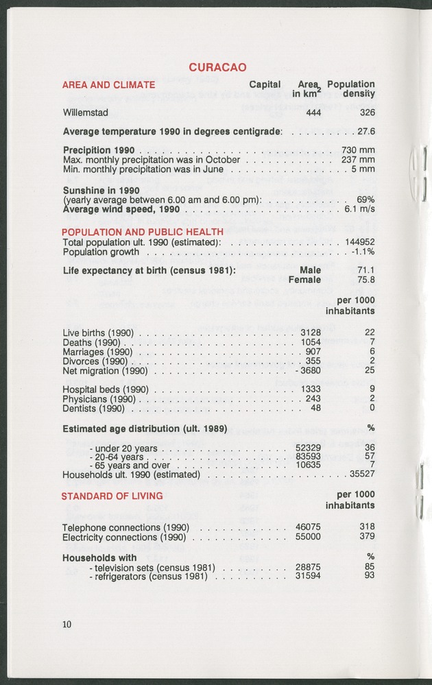 STATISTICAL ORIENTATION 1991 - Page 10