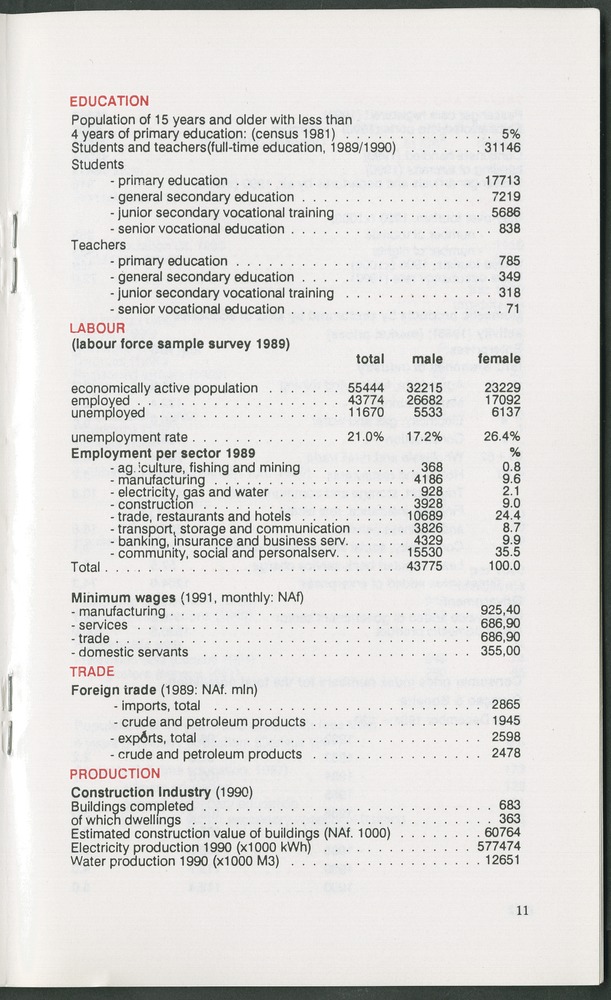 STATISTICAL ORIENTATION 1991 - Page 11