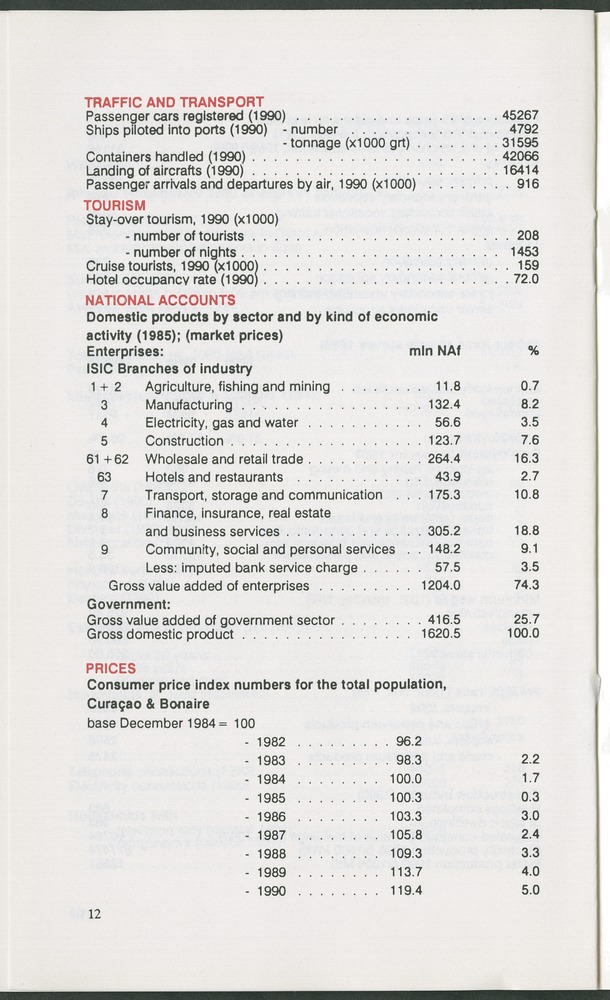 STATISTICAL ORIENTATION 1991 - Page 12