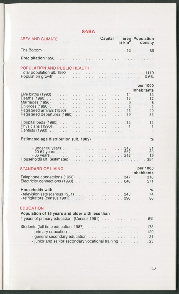 STATISTICAL ORIENTATION 1991 - Page 13