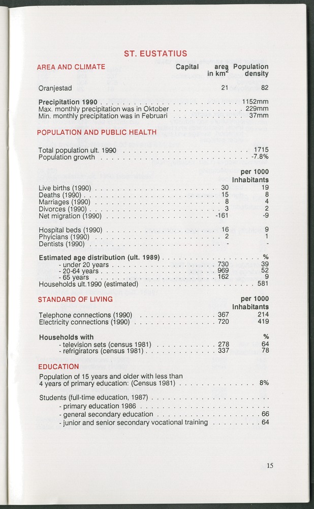 STATISTICAL ORIENTATION 1991 - Page 15