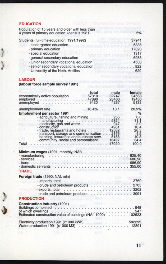 STATISTICAL ORIENTATION 1992 - Page 11