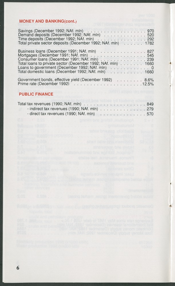 STATISTICAL ORIENTATION 1993 - Page 6