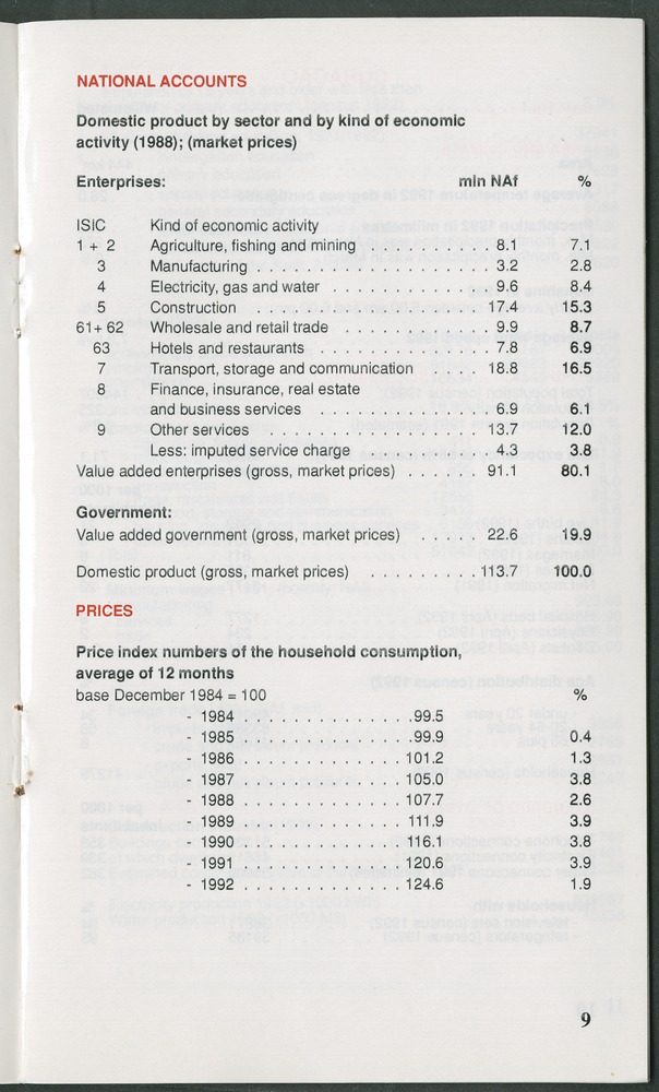 STATISTICAL ORIENTATION 1993 - Page 9