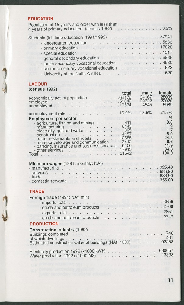STATISTICAL ORIENTATION 1993 - Page 11