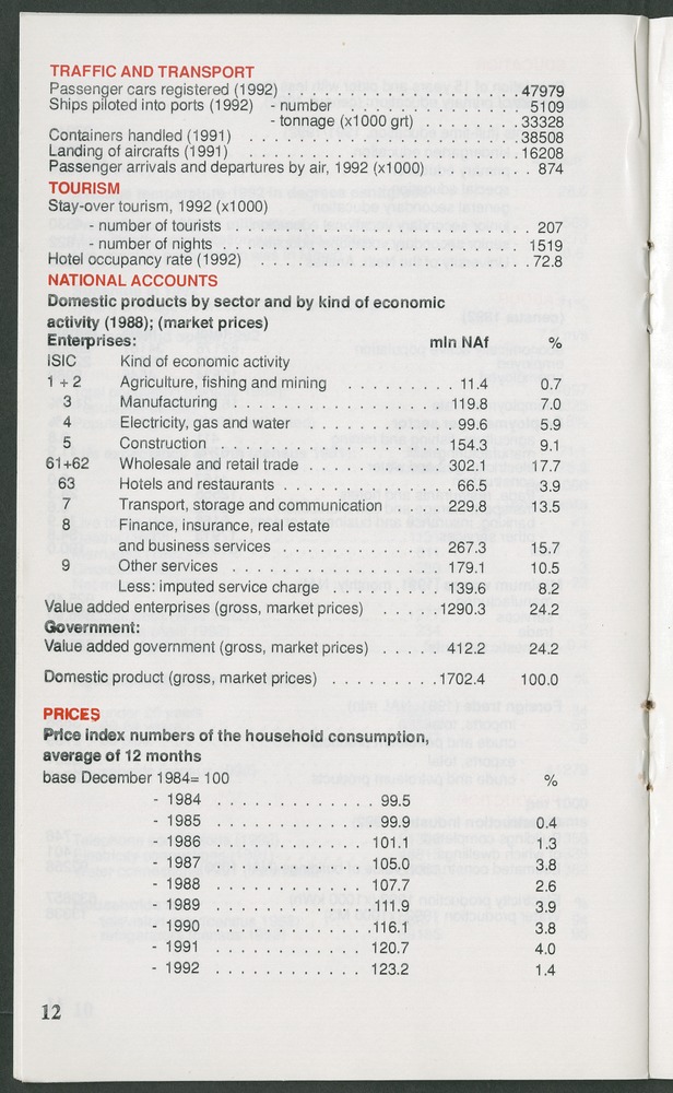 STATISTICAL ORIENTATION 1993 - Page 12