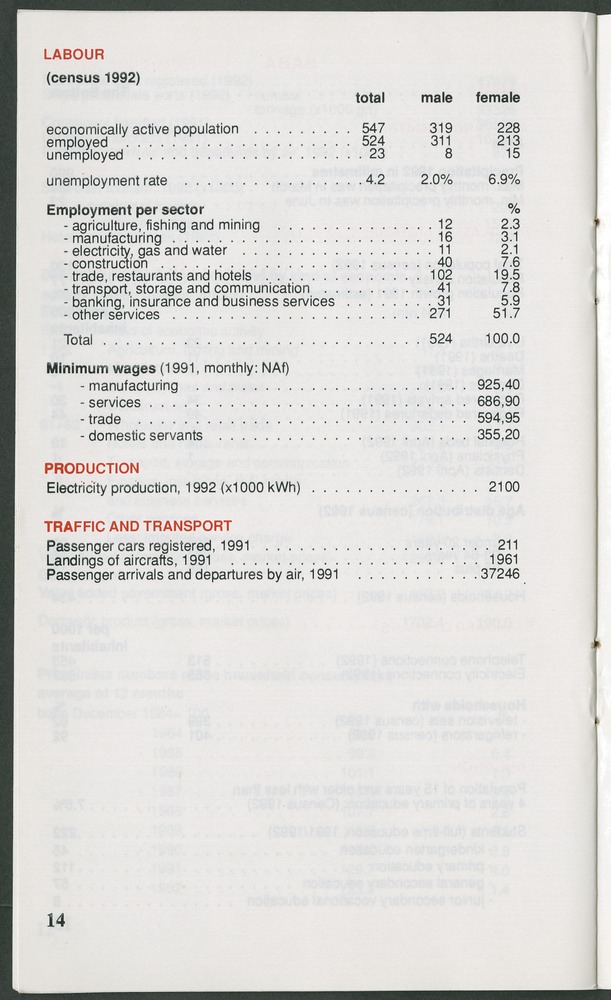 STATISTICAL ORIENTATION 1993 - Page 14