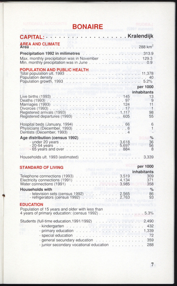 STATISTICAL ORIENTATION 1994 - Page 7