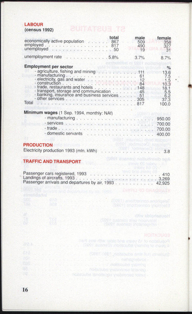 STATISTICAL ORIENTATION 1994 - Page 16