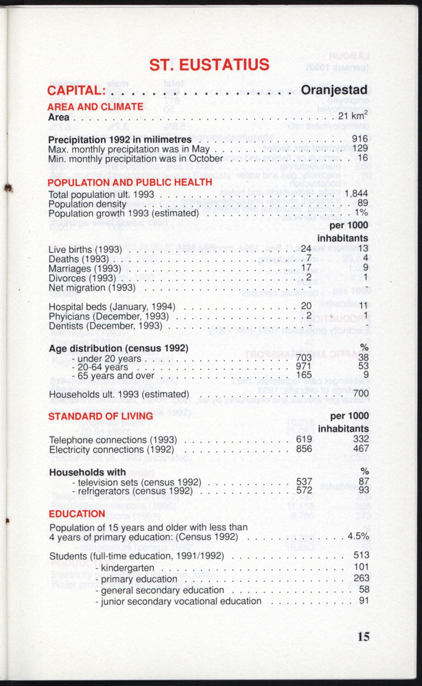 STATISTICAL ORIENTATION 1994 - Page 17