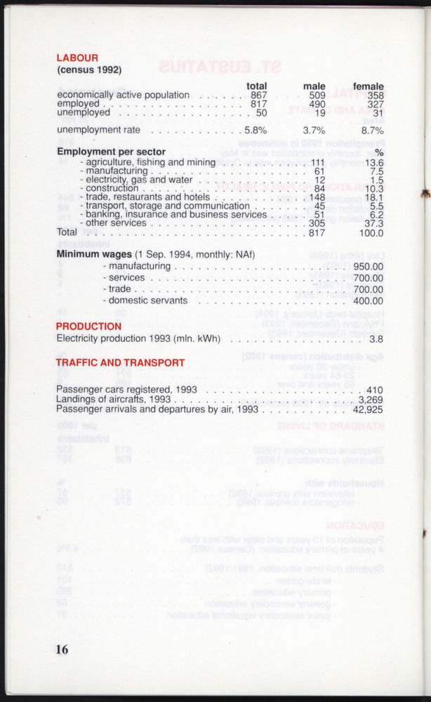 STATISTICAL ORIENTATION 1994 - Page 18