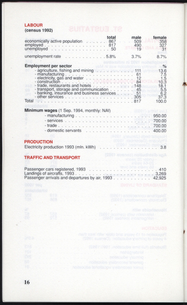 STATISTICAL ORIENTATION 1994 - Page 18