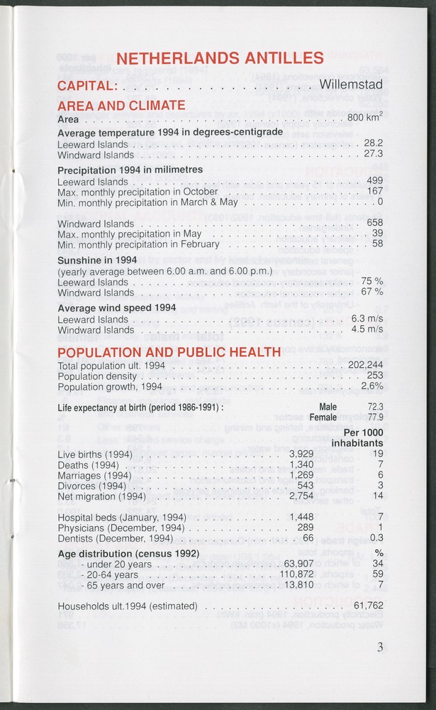 STATISTICAL ORIENTATION 1995 - Page 3