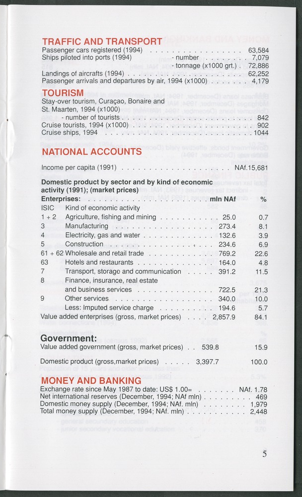 STATISTICAL ORIENTATION 1995 - Page 5