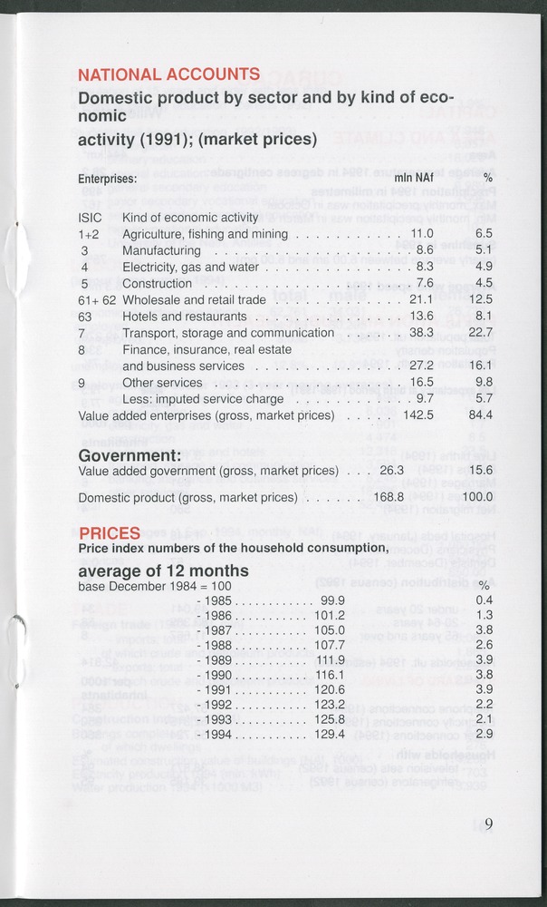 STATISTICAL ORIENTATION 1995 - Page 9