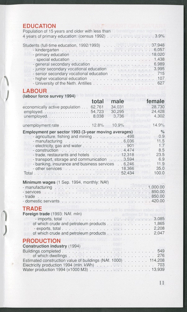 STATISTICAL ORIENTATION 1995 - Page 11