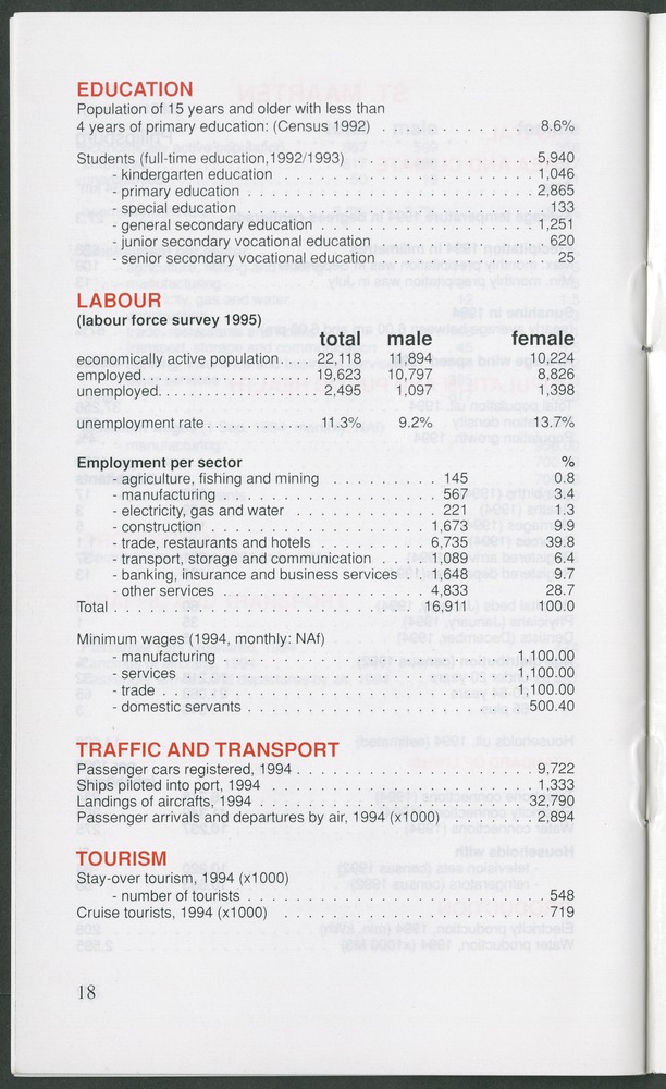 STATISTICAL ORIENTATION 1995 - Page 18