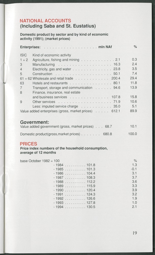 STATISTICAL ORIENTATION 1995 - Page 19