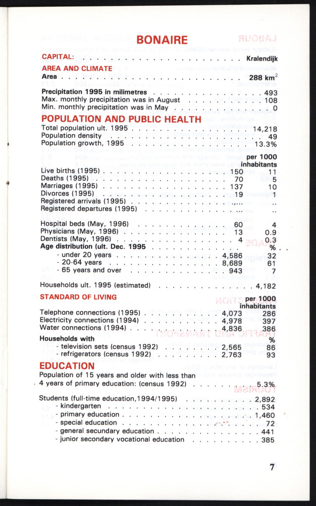 STATISTICAL ORIENTATION 1996 - Page 7
