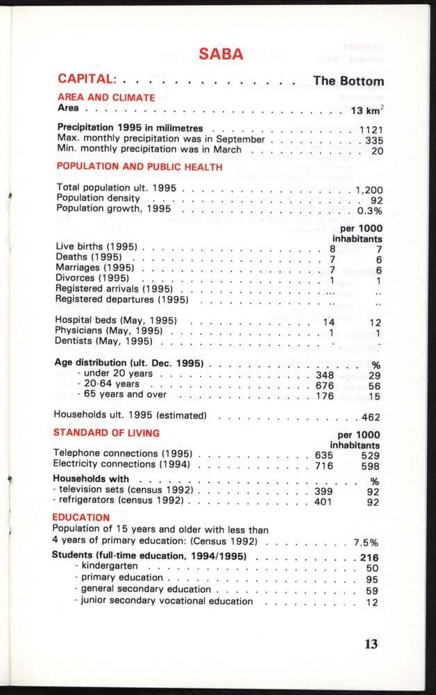 STATISTICAL ORIENTATION 1996 - Page 13