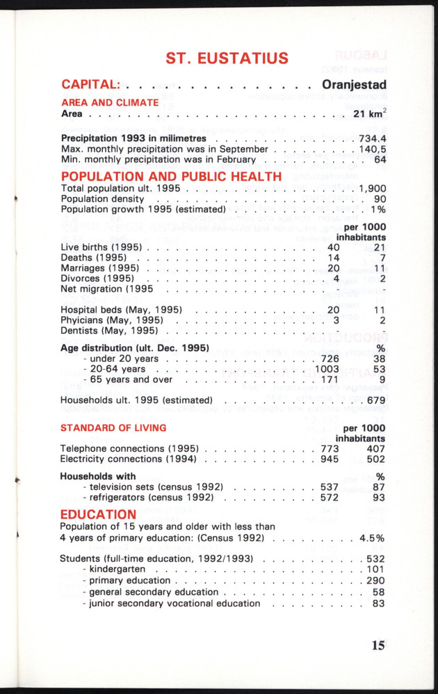 STATISTICAL ORIENTATION 1996 - Page 15