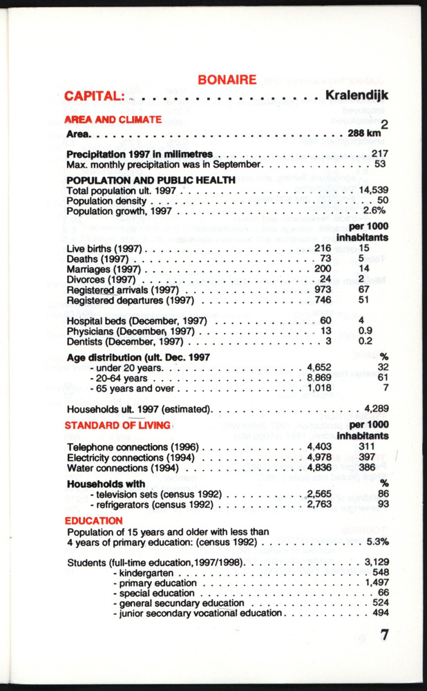 STATISTICAL ORIENTATION 1998 - Page 7