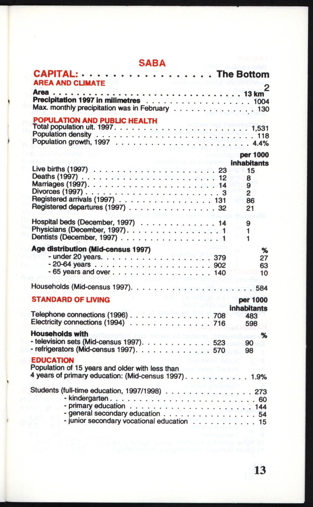 STATISTICAL ORIENTATION 1998 - Page 13